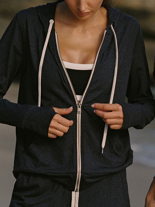 Wenamelt Heather Full Zip Performance Hoodie - Alternate View