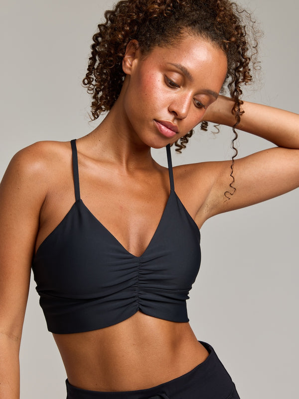 Wenaluxe Flow Scrunch Adjustable Straps V Bra - Alternate View